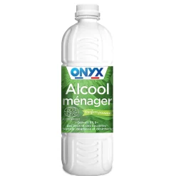 ONYX Alcool ménager pour métal, bois, tissus, vitres parfum pomme bricolage 1L* Alcool Ménager