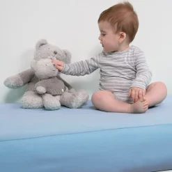 Minea Alèse B-Sensible Baby Bleu ciel 60x120 cm Impermeable & Anti-acariens* Protège Matelas
