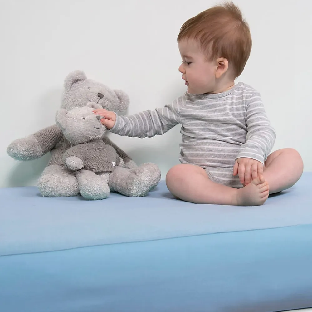 Minea Alèse B-Sensible Baby Bleu ciel 60x120 cm Impermeable & Anti-acariens* Protège Matelas