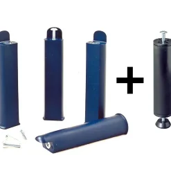Altobuy ALTOLATTES - Pack Sommier 2x20 Lattes 140x200cm + Pieds bleus + Pied central* Sommier