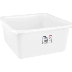 Cuvette carrée 38 cm 15 L - Blanc alimentaire>Aluminium Et Plastique New