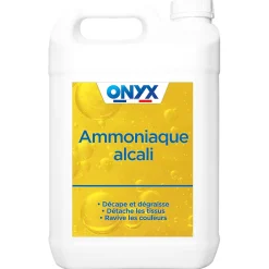 Ammoniaque alcali textile et carrelage bricolage 5L>Onyx Best