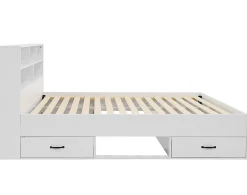 Andrea - lit avec rangements - 180x200 cm - sommier inclus - bois -><noscript><img width=
