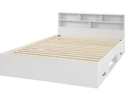 Andrea - lit avec rangements - 180x200 cm - sommier inclus - bois -><noscript><img width=