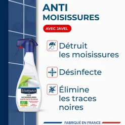 Starwax Anti-moisissures Idéal joints 500 ml* Nettoyant Pour Salle De Bains