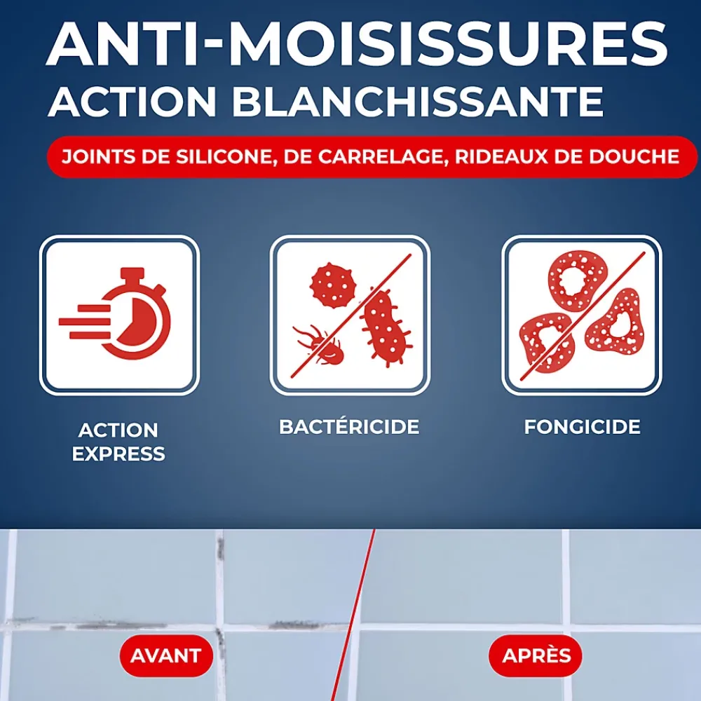Starwax Anti-moisissures Idéal joints 500 ml* Nettoyant Pour Salle De Bains