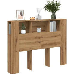 Vidaxl Armoire à tête de lit Chêne artisanal 140 x 18,5 x 102,5 cm Bois d'ingénierie* Tête De Lit