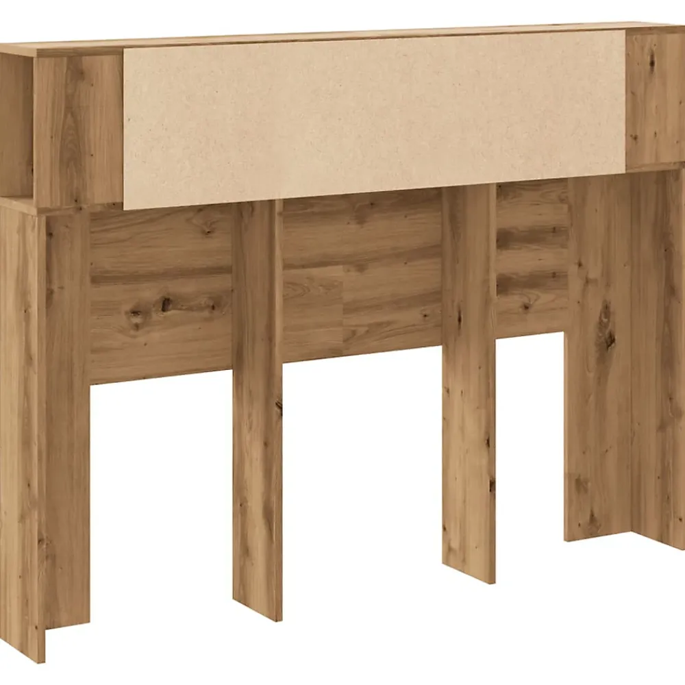 Vidaxl Armoire à tête de lit Chêne artisanal 140 x 18,5 x 102,5 cm Bois d'ingénierie* Tête De Lit