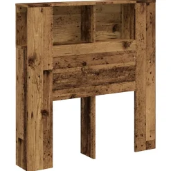 Armoire de tête de lit vieux bois 100x18,5x102,5 cm>Vidaxl Sale