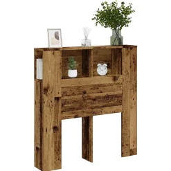 Armoire de tête de lit vieux bois 100x18,5x102,5 cm>Vidaxl Sale