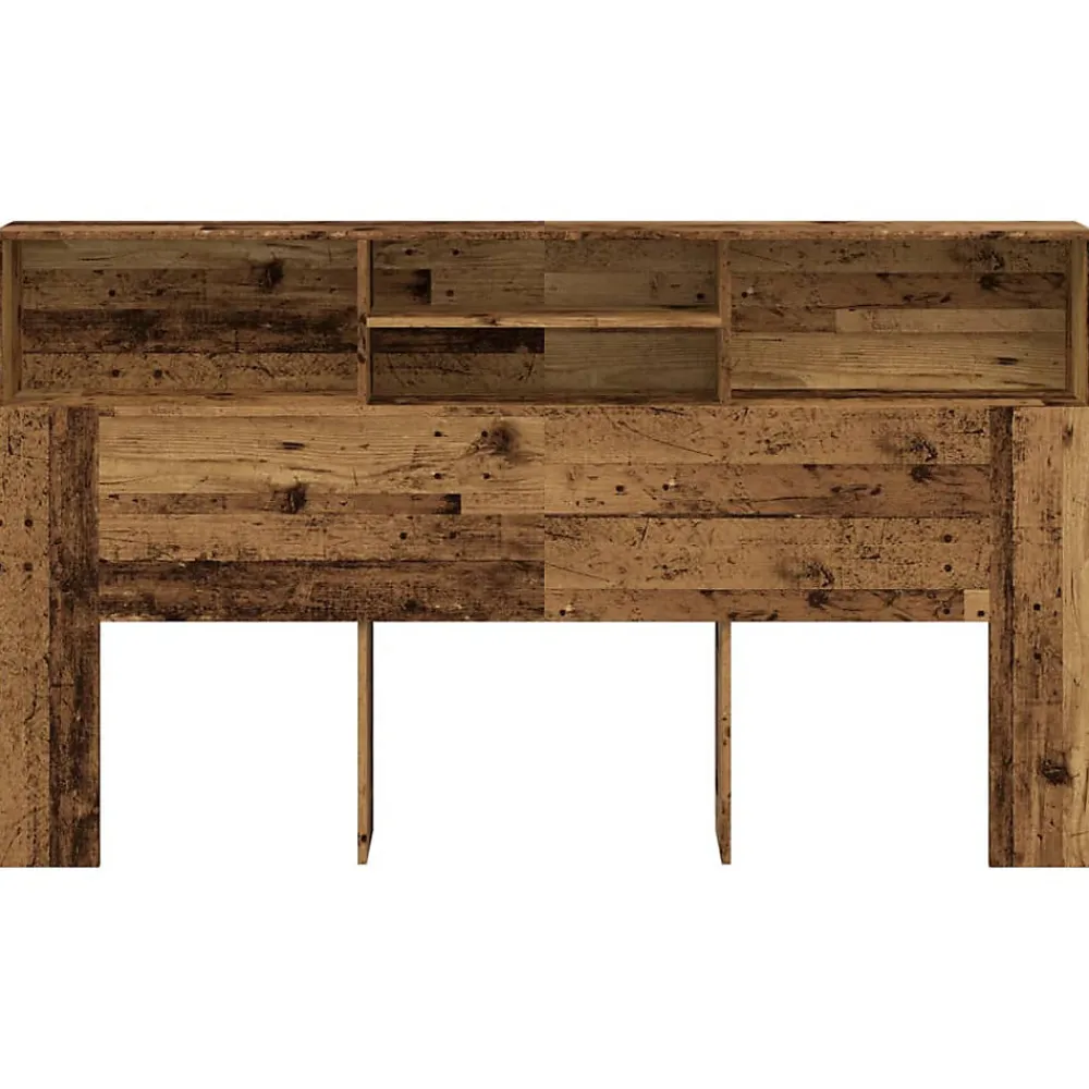 Armoire de tête de lit vieux bois 180x19x103,5 cm>Vidaxl New