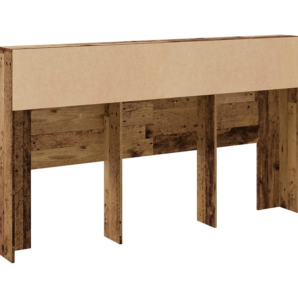 Armoire de tête de lit vieux bois 180x19x103,5 cm>Vidaxl New