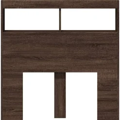 Vidaxl Armoire tête de lit avec LED chêne marron 100x17x102 cm* Tête De Lit
