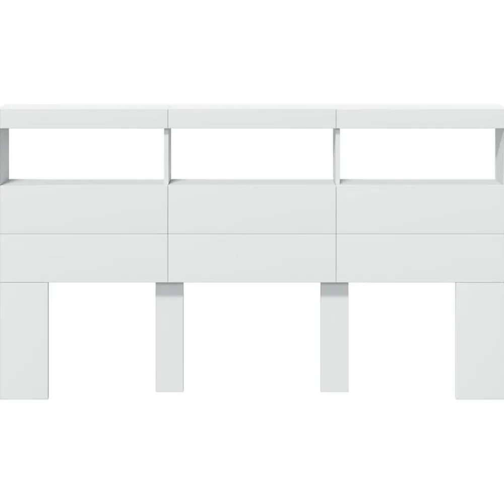 Armoire tête de lit avec LED blanc 180x17x102 cm>Vidaxl Sale