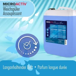Höfer Chemie Assouplissant Végétalien Classic Blue 4 x 10 L, Linge Doux Et Parfum Longue Durée* Nettoyant Pour Salle De Bains