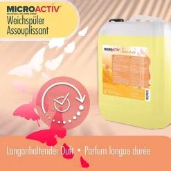 Höfer Chemie Assouplissant Végétalien Summer 4 x 10 L, Linge Doux, Parfum Estival Et Séchage Rapide* Nettoyant Pour Salle De Bains