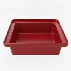 Plast'Up Rotomoulage Bac de rangement empilable 30l - ROUGE - 17cm* Seau, Bassine, Récipient De Ménage