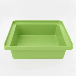 Plast'Up Rotomoulage Bac de rangement empilable 30l - VERT - 17cm* Seau, Bassine, Récipient De Ménage