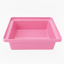 Plast'Up Rotomoulage Bac de rangement empilable 30l - ROSE - 17cm* Seau, Bassine, Récipient De Ménage