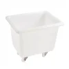 Gilac Bac grand volume 500 L - 4 roues pivotantes dont 2 avec freins - blanc* Seau, Bassine, Récipient De Ménage