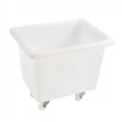Gilac Bac grand volume 100 L - 4 roues pivotantes dont 2 avec freins - blanc* Seau, Bassine, Récipient De Ménage