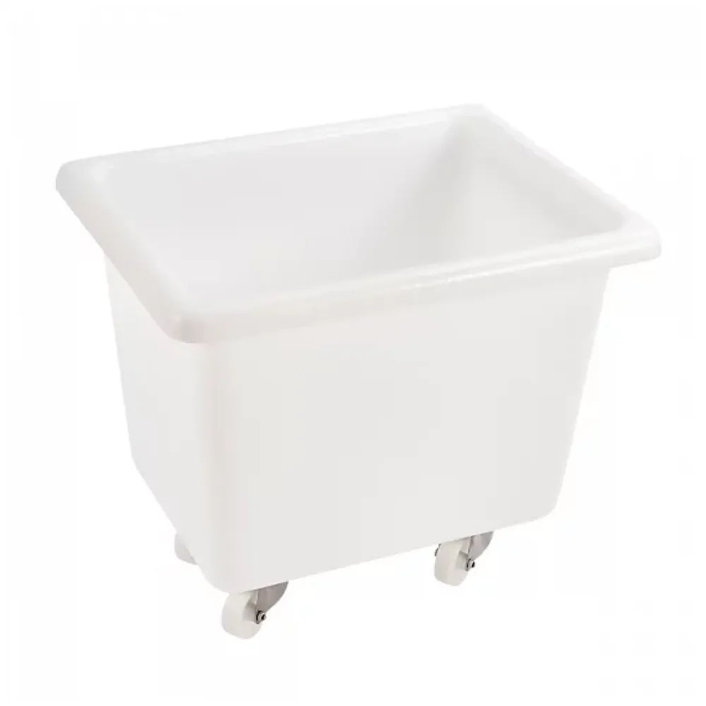 Gilac Bac grand volume 100 L - 4 roues pivotantes dont 2 avec freins - blanc* Seau, Bassine, Récipient De Ménage