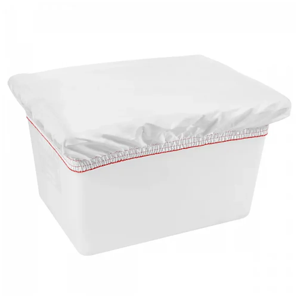 Gilac Bac grand volume 220 L - 2 roues fixes, 2 pivotantes avec freins - blanc* Seau, Bassine, Récipient De Ménage