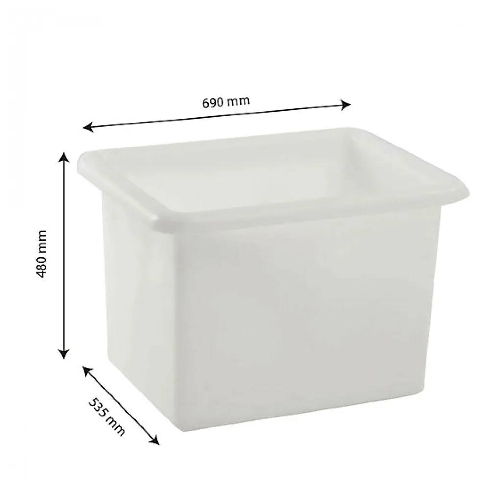 Bac grand volume 100 L - blanc>Gilac Sale