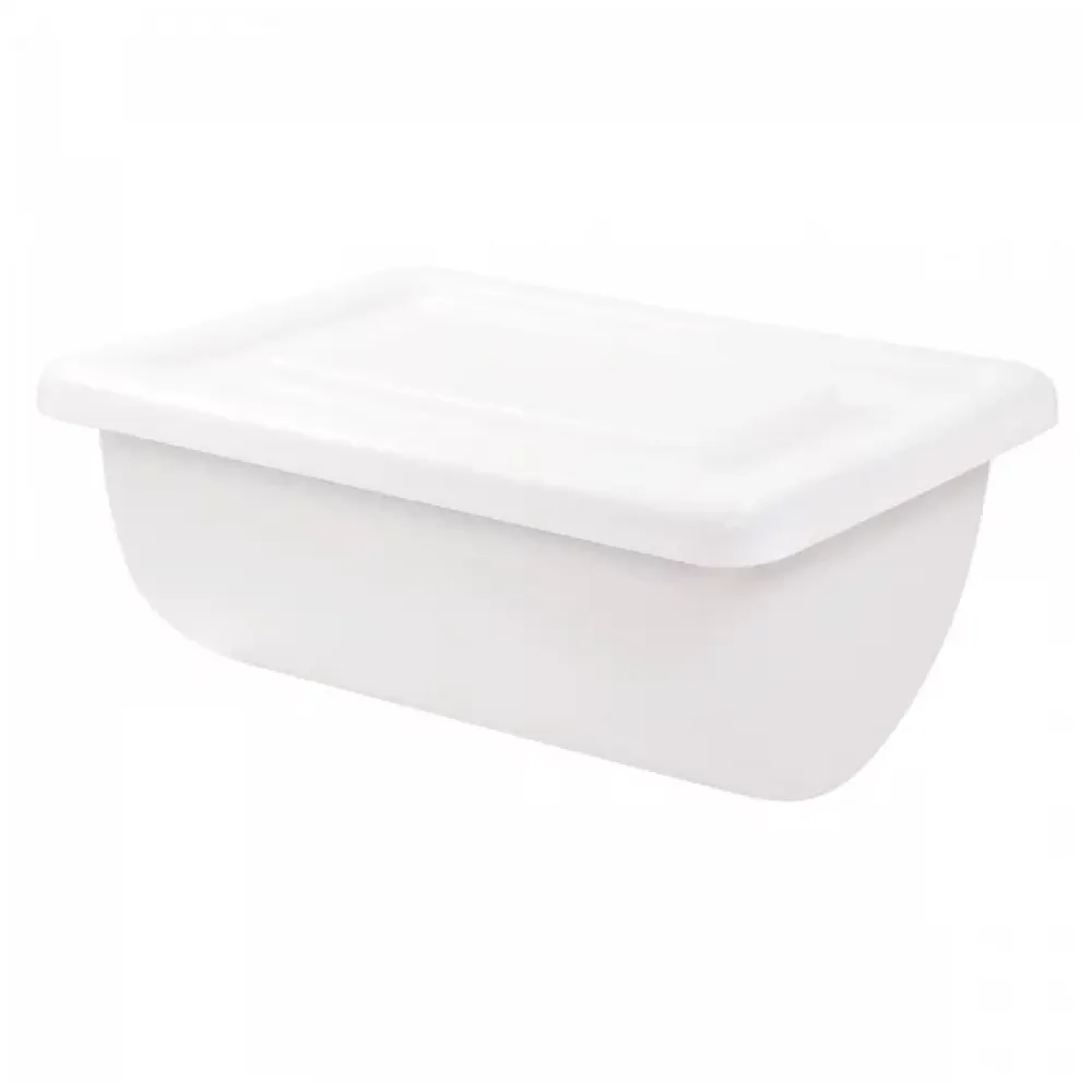 Gilac Bac grand volume semi-cylindrique 170 L - blanc* Seau, Bassine, Récipient De Ménage