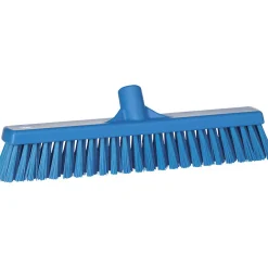 Vikan Balai contact alimentaire 410 mm, Souple-dur, Bleu, douille inclinée* Balai Et Tête De Balai