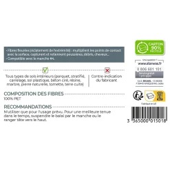 Starwax Balai droit en fibres synthétiques* Balai Et Tête De Balai