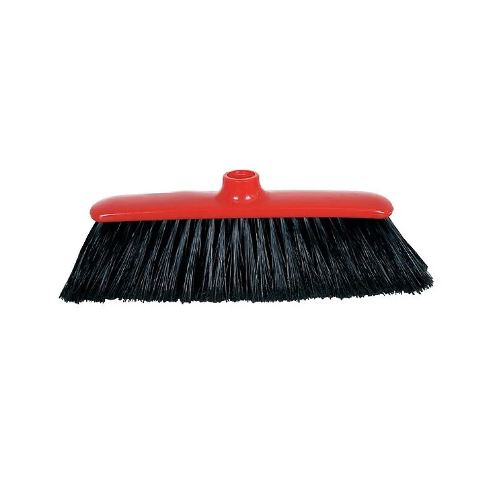 MSV Balai droit noir et rouge en PVC* Balai Et Tête De Balai