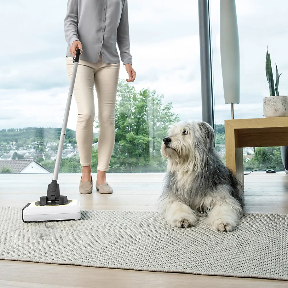 Balai électrique sans fil avec batterie KB5 Karcher blanc 3.7V>Kärcher