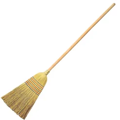 Terre Jardin Balai paille de riz 150x30 cm solide 7 fils pour nettoyage extérieur intensif* Balai Et Tête De Balai
