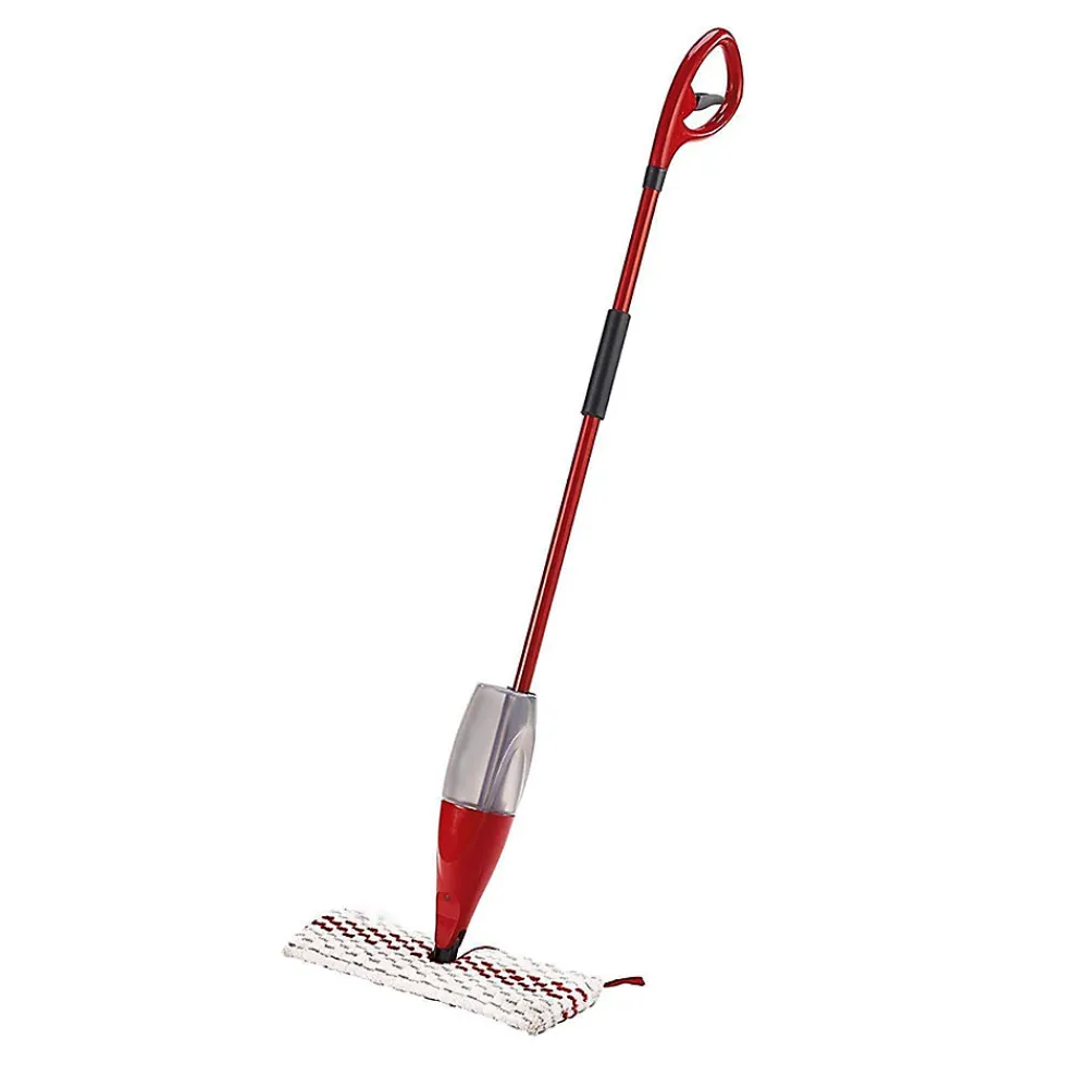 Balai pulvérisateur avec réservoir, nettoyeur vapeur, séparateur de poussière en microfibre coloris rouge.>Juanio New