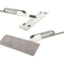Balai serpillière plat avec pulvérisateur, rotatif + 3 lavette en microfibre><noscript><img width=