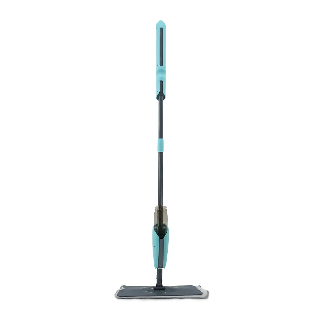 Balai serpillère microfibre avec vaporisateur gris et bleu L.124 x l.12 cm>GoodHome Discount