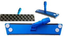 Le Plus De L'Entretien Balai trapeze plastique Classic 60 CM semelle mousse + Manche 140cm* Serpillère