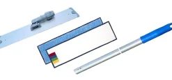 Le Plus De L'Entretien Balai trapèze aluminium 40cm + manche + 2 mop en microfibre 5214* Serpillère