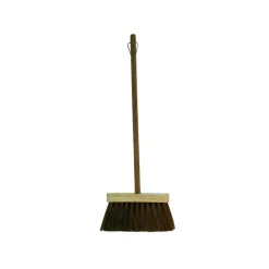 MSV Balayette en Coco manche vertical Hauteur 52cm Marron* Balai Et Tête De Balai
