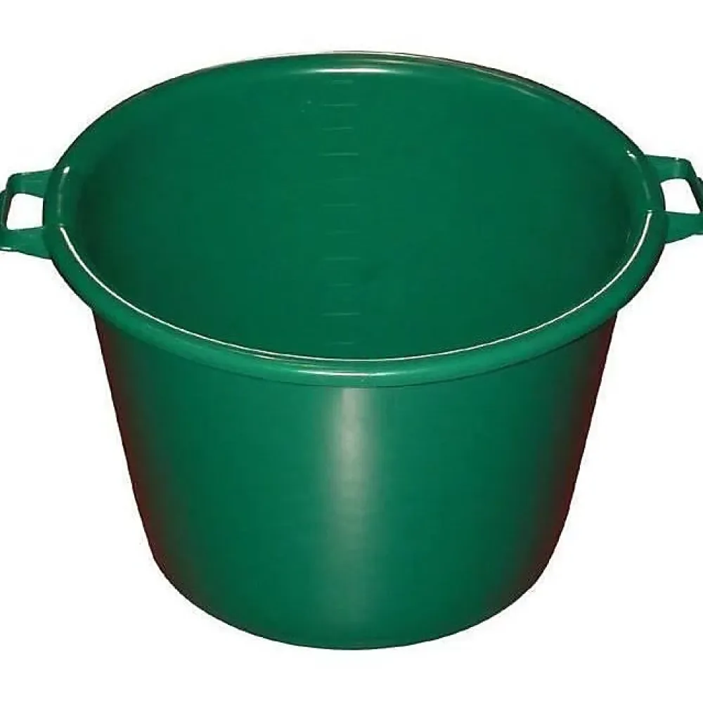 Aluminium Et Plastique Baquet rond 30 L - D: 45 cm - H 29 cm - vert* Seau, Bassine, Récipient De Ménage