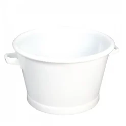 Gilac Baquet rond fond renforcé 50 L - blanc* Seau, Bassine, Récipient De Ménage