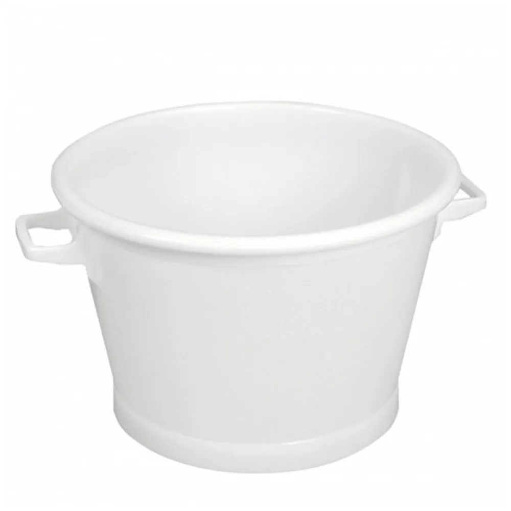 Baquet rond fond renforcé 35 L - blanc>Gilac