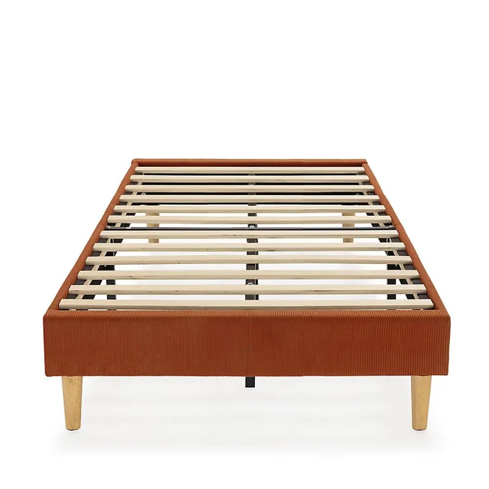 Vs Venta-Stock Base rembourrée Bari 90x190 cm Rouge* Sommier