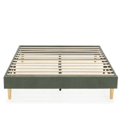 Vs Venta-Stock Base rembourrée Bari 140x190 cm Vert* Sommier