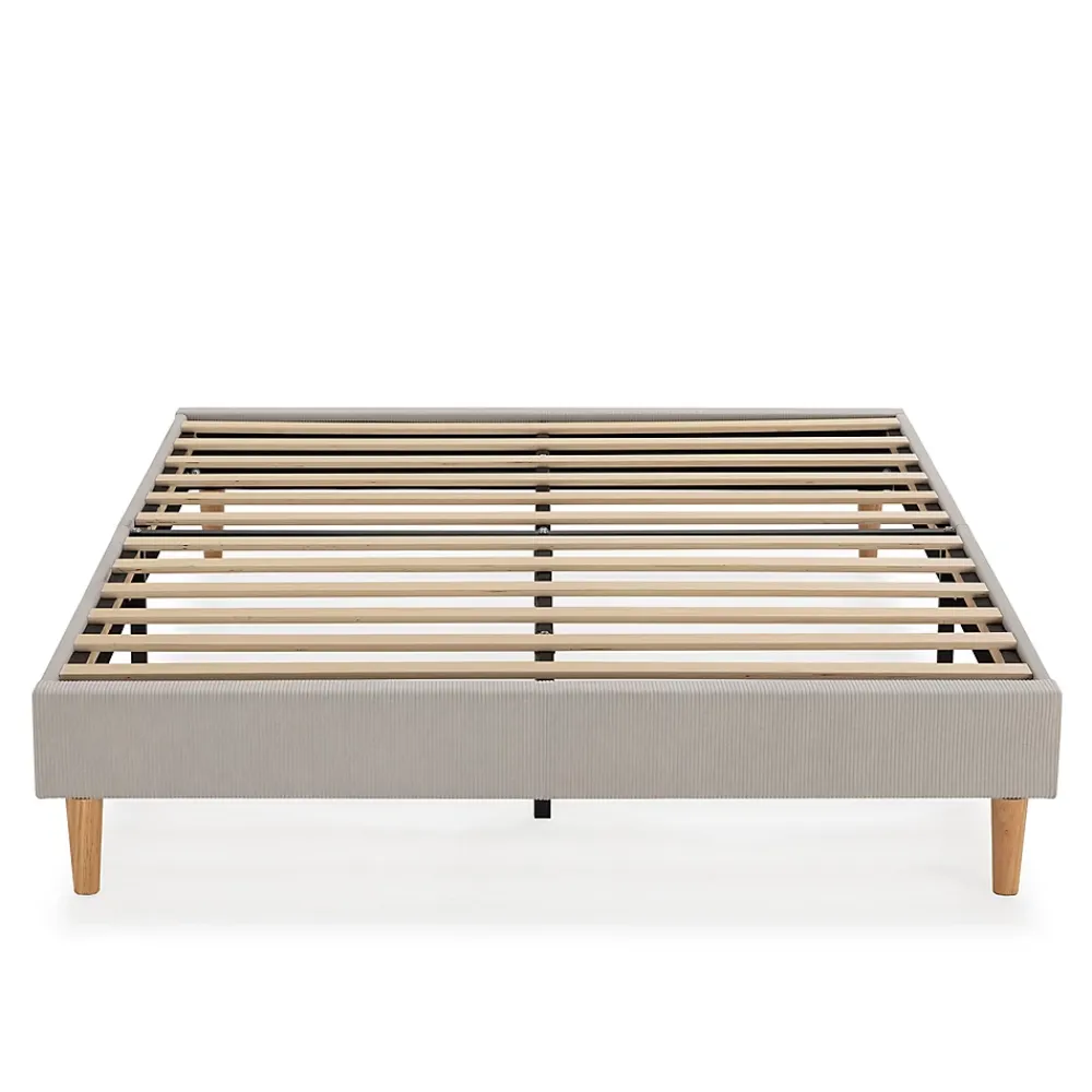 Vs Venta-Stock Base rembourrée Bari 140x190 cm Gris* Sommier