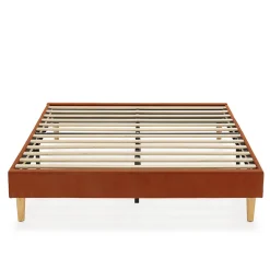 Base rembourrée Bari 150x190 cm Rouge><noscript><img width=
