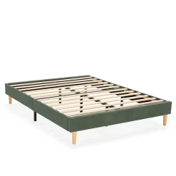 Base rembourrée Bari 150x190 cm Vert>Vs Venta-Stock Sale