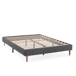 Base rembourrée Eris 140x190 cm Gris foncé>Vs Venta-Stock Best