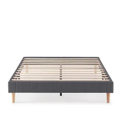 Base rembourrée Eris 140x190 cm Gris foncé><noscript><img width=